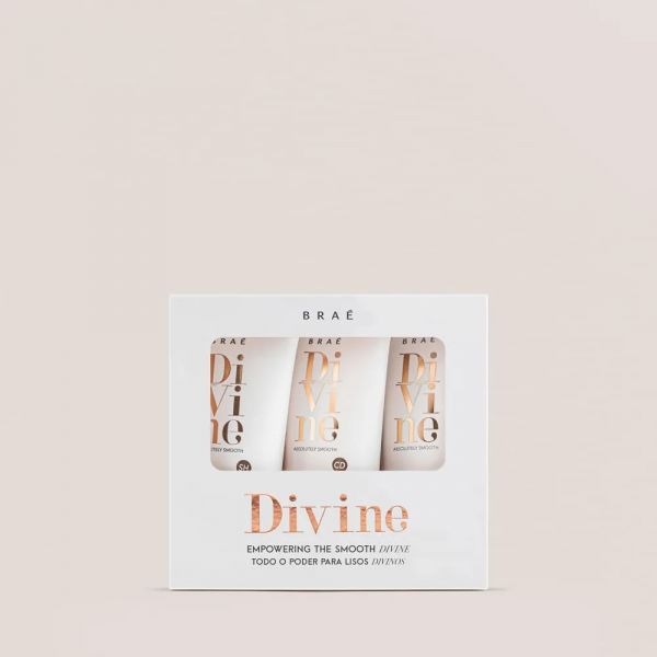 DIVINE BRÁE - KIT TRAVEL SIZE SHAMPOO + CONDICIONADOR + MÁSCARA ANTI FRIZZ