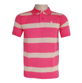 Camisa Polo Ralph Lauren Rosa e Creme