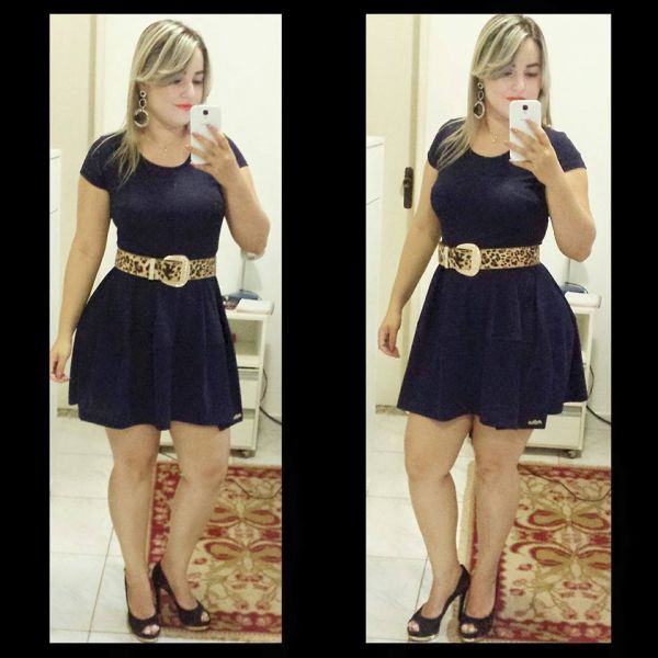 Vestido Azul Marinho