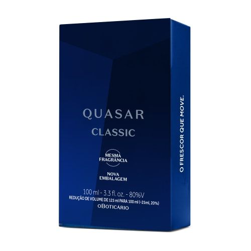 O BOTICÁRIO,QUASAR CLASSIC DESODORANTE COLÔNIA-100ML