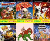 Kit Infantil Desenhos com 5 Jogos para PS2