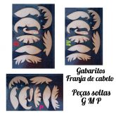 Franja de cabelo 3 tamanhos pçs soltas
