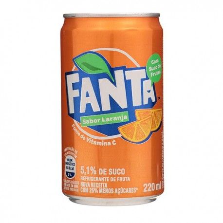 REFRIGERANTE FANTA LARANJA 220ML LATA