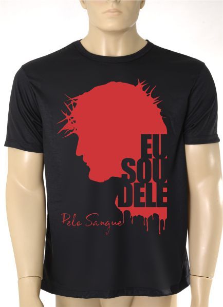 Camiseta Gola Careca Personalizada Eu sou dele pelo Sangue - 17