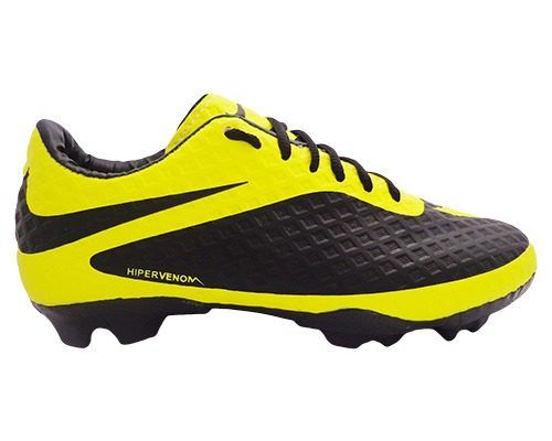 Chuteira Nike Hypervenom Preto E Amarelo Mod:11262