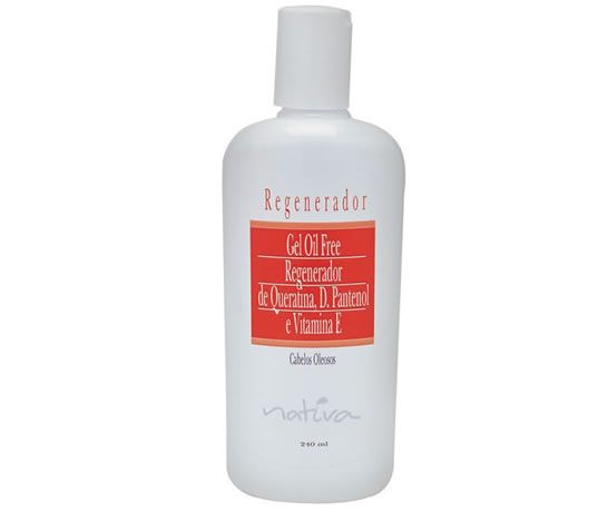 Gel Oil Free Regenerador de Queratina D'Pantenol e Vitamina E. 240ml