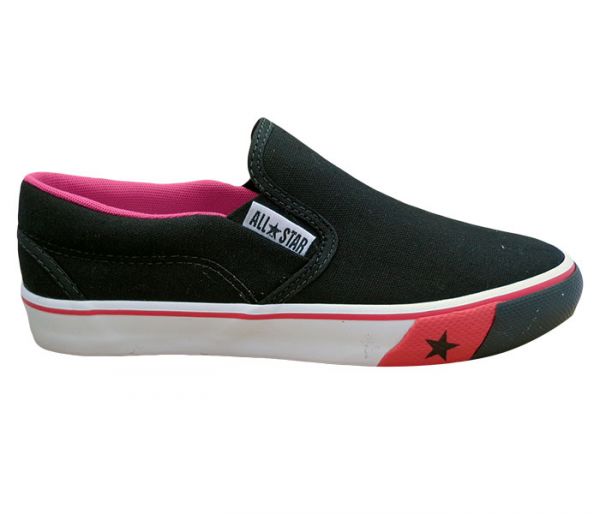 Tênis All Star Skid Grip Preto e Rosa