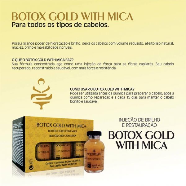 Botox Gold Ouro Mica