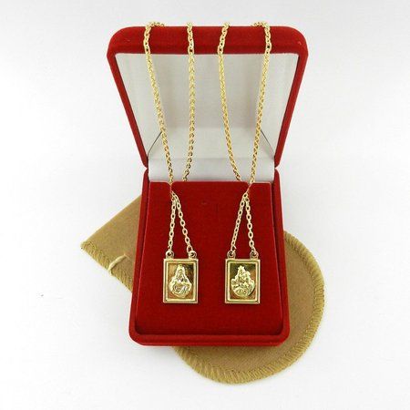 ESCAPULARIO 70CM FOLHEADO OURO