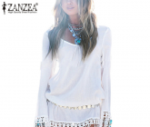 Mini vestido casual Branco
