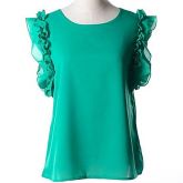 Moda Luxo: Blusa Chifon, de Ótima Qualidade. Frete Grátis.