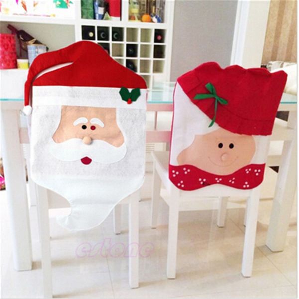 Capa p/cadeira - Papai e Mamãe Noel - 2 unidades - Cod.: 043