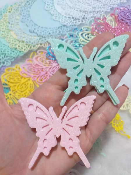 Borboleta Dupla 1 Glitter