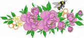 floral 08  - com abelhas