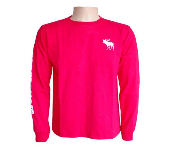 Camisa Abercrombie Manga longa Vermelho