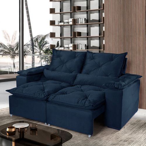 Estofado Retr Recl Saquarema 230 2x115 Azul 16 Diviminas