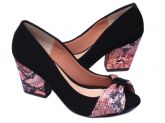 Sapato Peep Toe Feminino (Ref: SM33.558B)