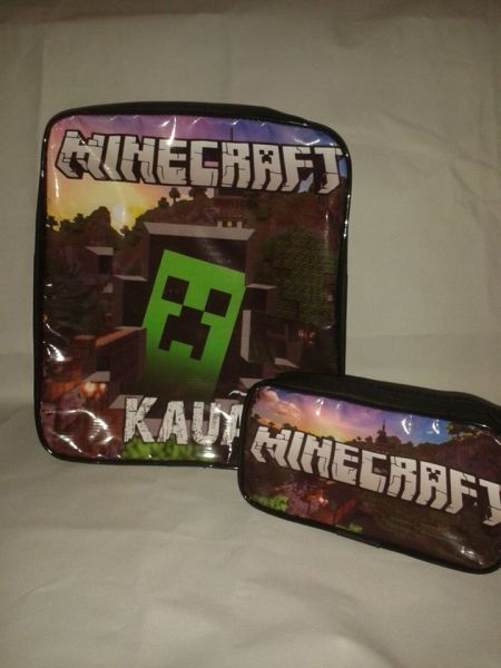 Mochila e Estojo Minecrafit