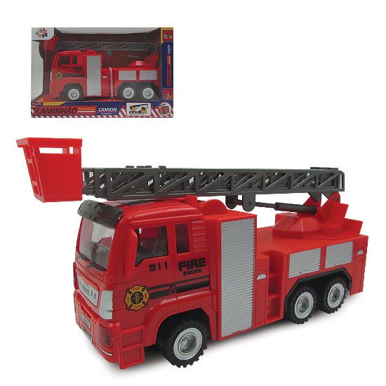SD10915 - CAMINHÃO BOMBEIRO FRICÇÃO C/LUZ E SOM