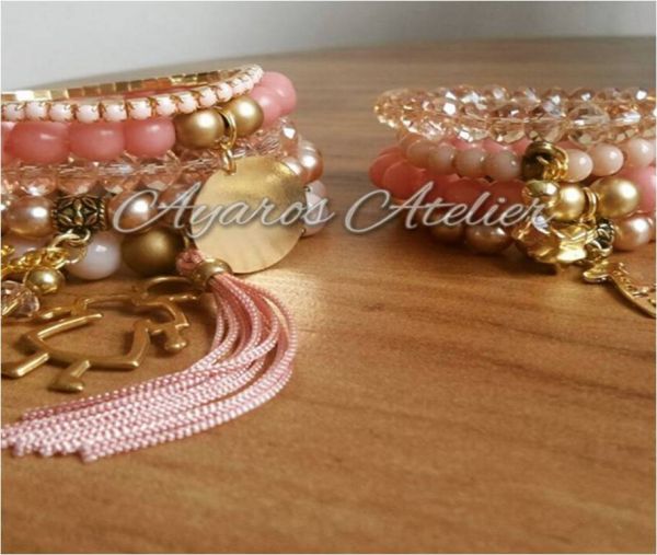 2 conjuntos tal mãe tal filha em rosa quartzo