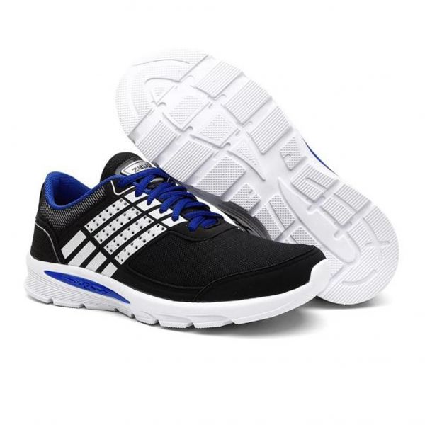 Tênis Polo Caminhada Leve Masculino - Preto e Azul Ref.:CQK-0147-118-37
