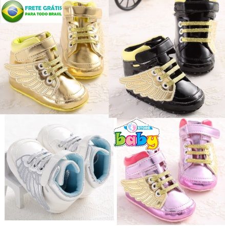 Sapatos De Criança Infantil Couro