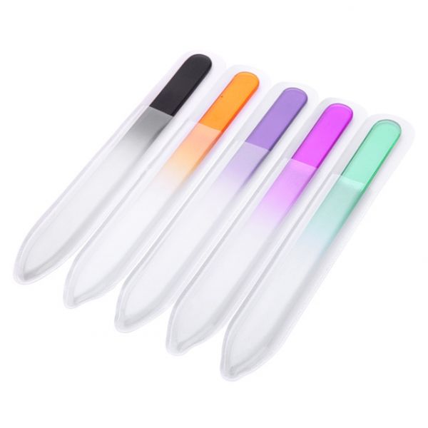 Lixas de Vidros Cristal Para Acabamentos na Unhas Kit Com 4 unids
