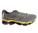 Tênis Mizuno Wave Prophecy 4 Grafite e Amarelo ( replica )