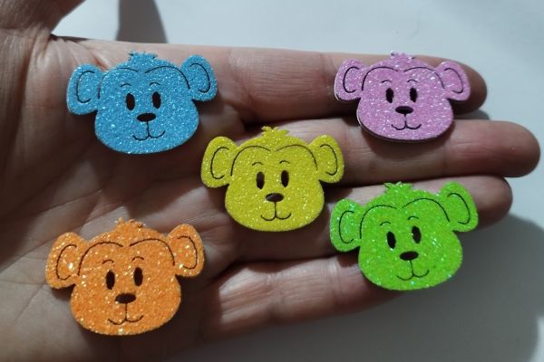 Macaco Colorido (60 Adesivos)