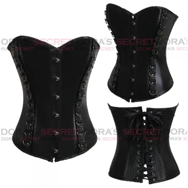 Corset Overbust com detalhe em ilhós