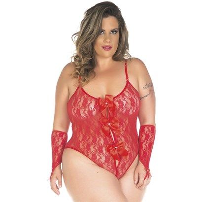 Body Sensual Plus Size Lacinho Pimenta Sexy
