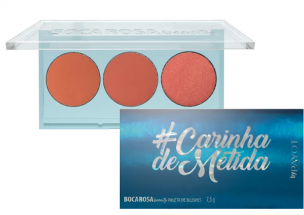 Paleta De Blush Boca Rosa CarinhaDeMetida