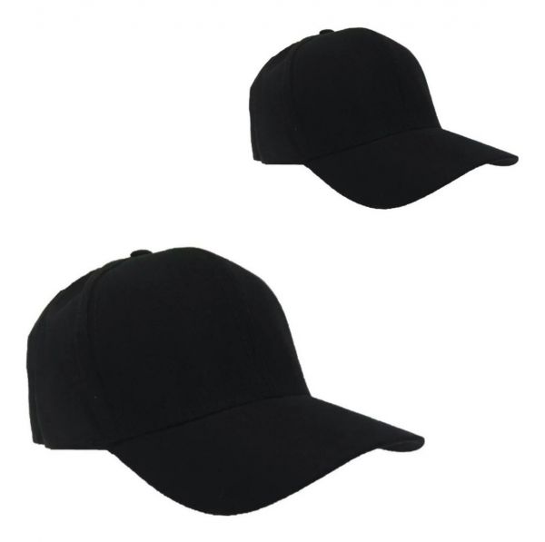 Boné Liso preto Com Regulagem Aba Curvada -PROMOÇÃO!