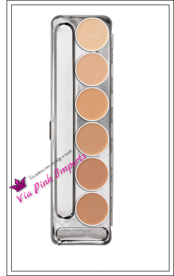 Paletas Kryolan Dermacolor Camouflage Creme 6 Cores D1W - D6W