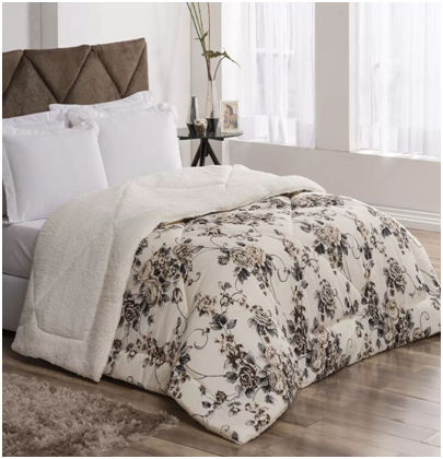 Coberdrom Casal Queen Winter 100% Algodão Sherpa (EXCLUSIVO) cod. 004