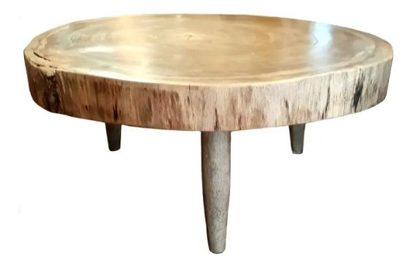 Mesa De Centro Tronco bolacha De Árvore