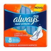 ABSORVENTE ALWAYS SUPER PROTEÇÃO SECA C 8