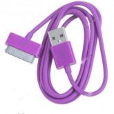 CABO USB ROXO IPHONE 4 4S E COMPATÍVEIS