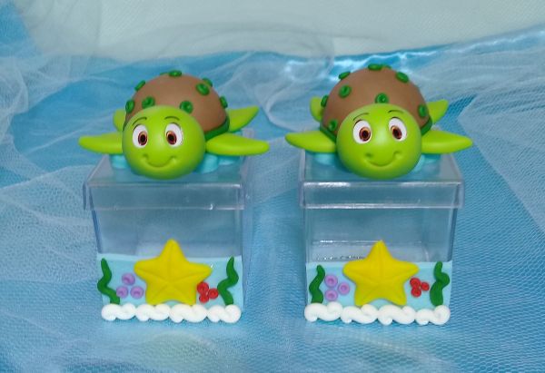 Caixinha Acrilica Decorada Tartaruga