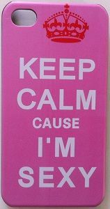 CASE KEEP CALM ROSA PARA IPHONE 4 E 4S
