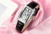 Relogio Feminino De Pulso Mecanico Pulseira De Couro Preto