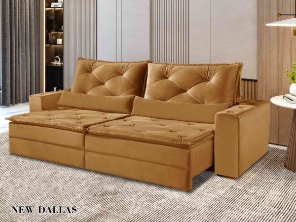 Estofado Retratil Dallas 250 2x100 Terracota Inca 20 Idealle