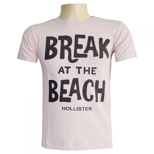 Camisa Hollister Rosa Clara
