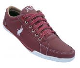 Sapatênis Polo Ralph Lauren Vinho e Branco MIX12173
