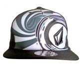 Boné Aba Reta Volcom Preto e Verde