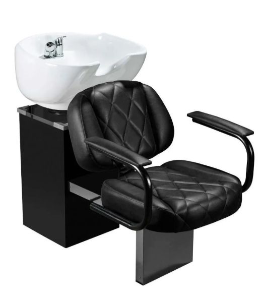 Lavatório Califórnia Cuba Porcelana Estrutura Preta - Marri