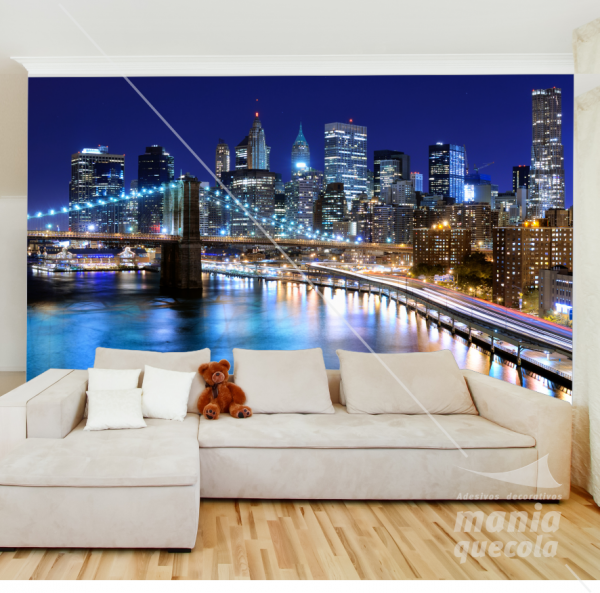 Painel adesivo - Ponte do Brooklin NY