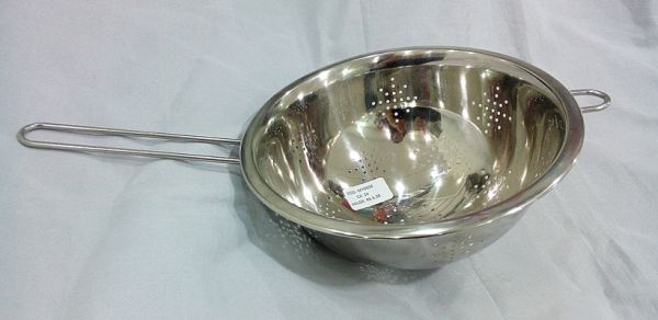 ESCORREDOR INOX C/ALÇA - 22CM