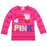 Blusa meia estação Peppa collor