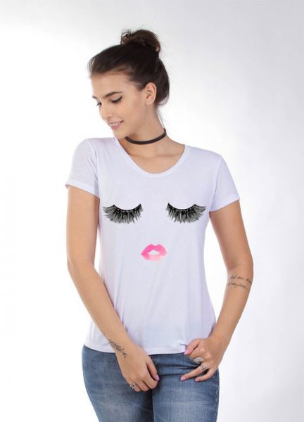 Blusa Cílios Maquiagem